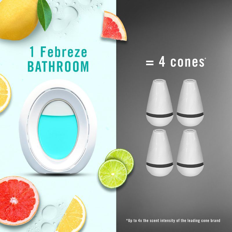 slide 6 of 14, Febreze Citrus Breeze Bathroom Air Freshener, 1 ct