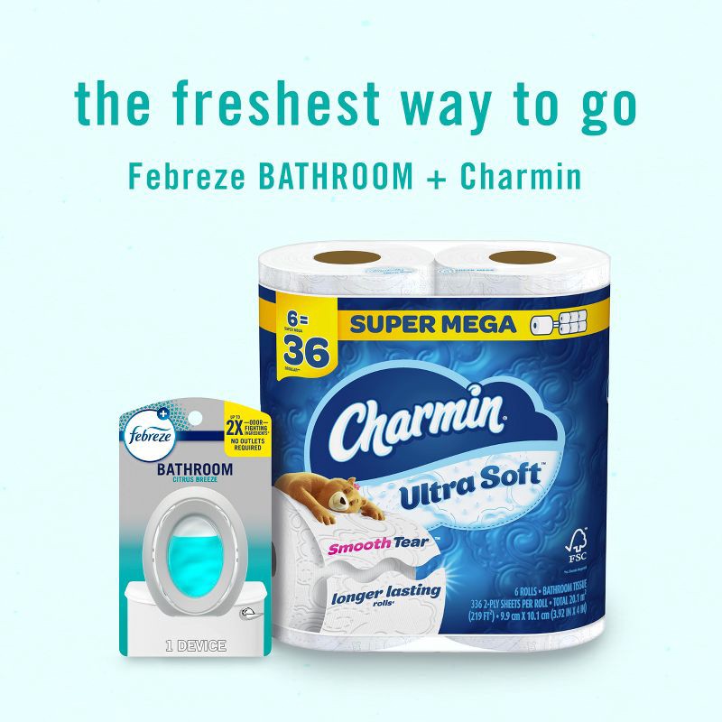 slide 8 of 14, Febreze Citrus Breeze Bathroom Air Freshener, 1 ct