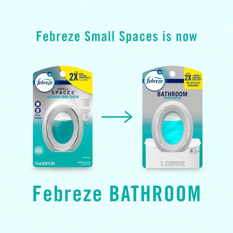 slide 9 of 14, Febreze Citrus Breeze Bathroom Air Freshener, 1 ct
