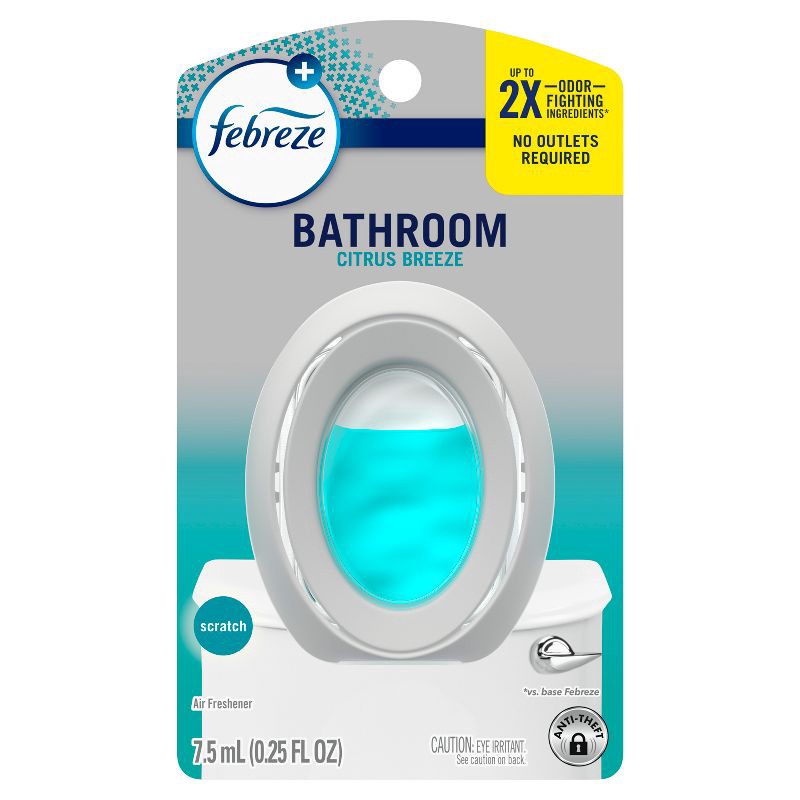 slide 10 of 14, Febreze Citrus Breeze Bathroom Air Freshener, 1 ct