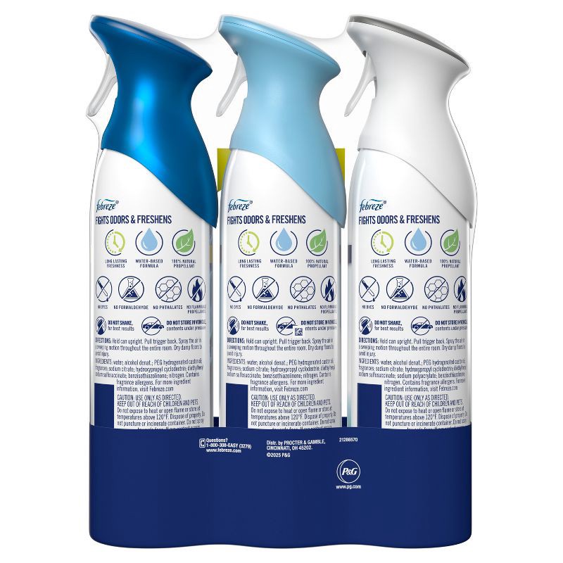 slide 11 of 11, Febreze Air Mist Variety Pack Air Fresheners - 3pk, 3 ct