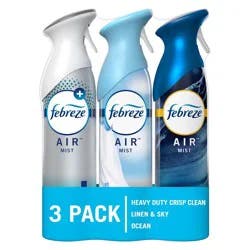 Febreze Air Mist Variety Pack Air Fresheners - 3pk
