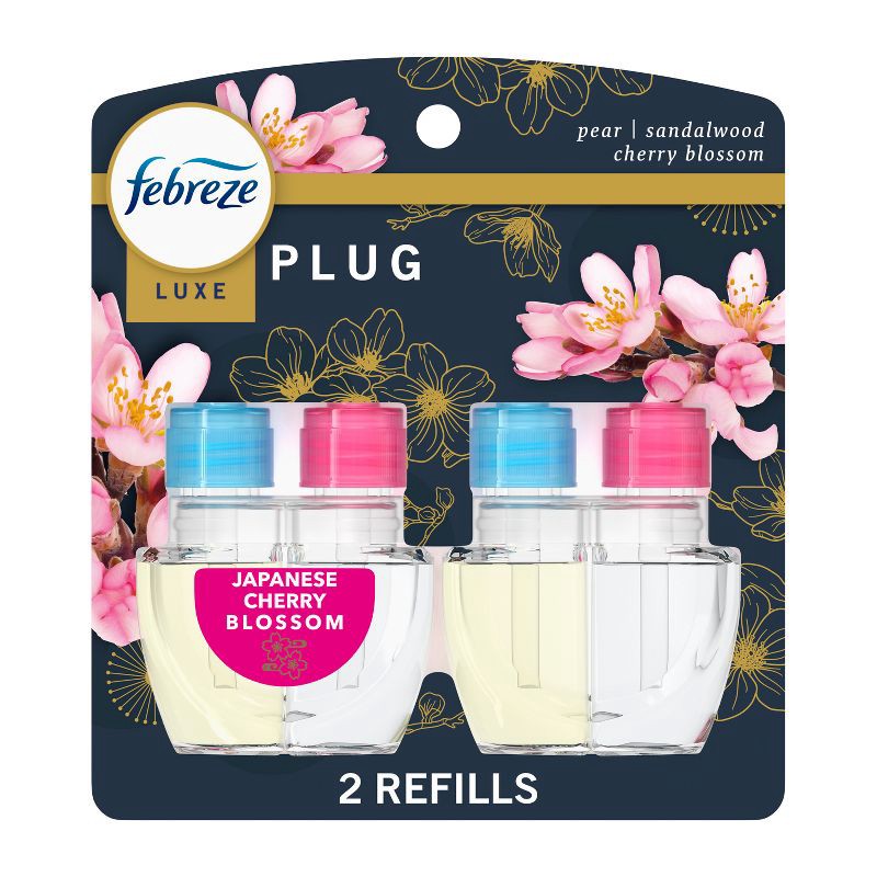 slide 1 of 16, Febreze Dual Plug Air Freshener Refill Plug -Japanese Cherry Blossom - 1.75 fl oz/2pk, 1.75 fl oz, 2 ct