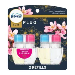 Febreze Dual Plug Air Freshener Refill Plug -Japanese Cherry Blossom - 1.75 fl oz/2pk