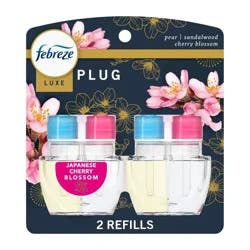 Febreze Dual Plug Air Freshener Refill Plug -Japanese Cherry Blossom - 1.75 fl oz/2pk
