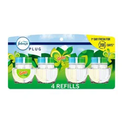 Febreze Plug Quadruple Air Freshener Refill - Gain Original - 3.48 fl oz/4pk
