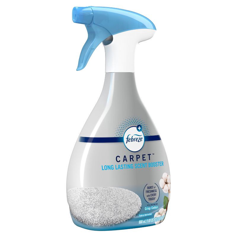 slide 2 of 10, Febreze Carpet Long Lasting Scent Booster - Crisp Cotton - 27 fl oz, 27 fl oz