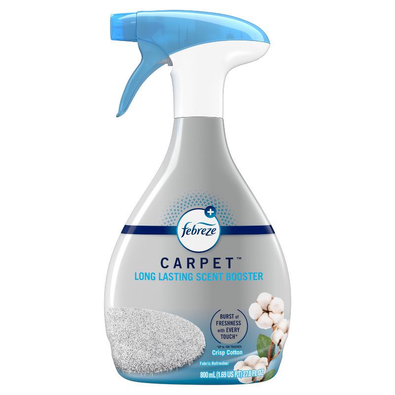 slide 3 of 10, Febreze Carpet Long Lasting Scent Booster - Crisp Cotton - 27 fl oz, 27 fl oz