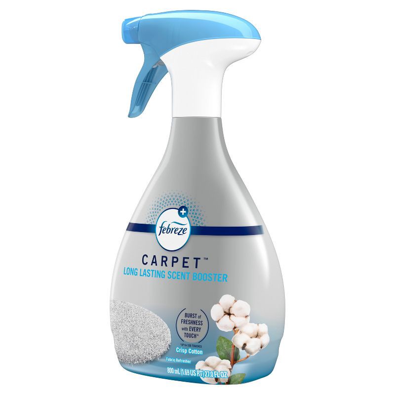 slide 9 of 10, Febreze Carpet Long Lasting Scent Booster - Crisp Cotton - 27 fl oz, 27 fl oz