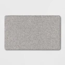 1'6"x2'6" Rectangle Indoor Floor Mat Gray - Threshold™: Kitchen Mat, Basket Weave, Flat Pile, PVC Backing