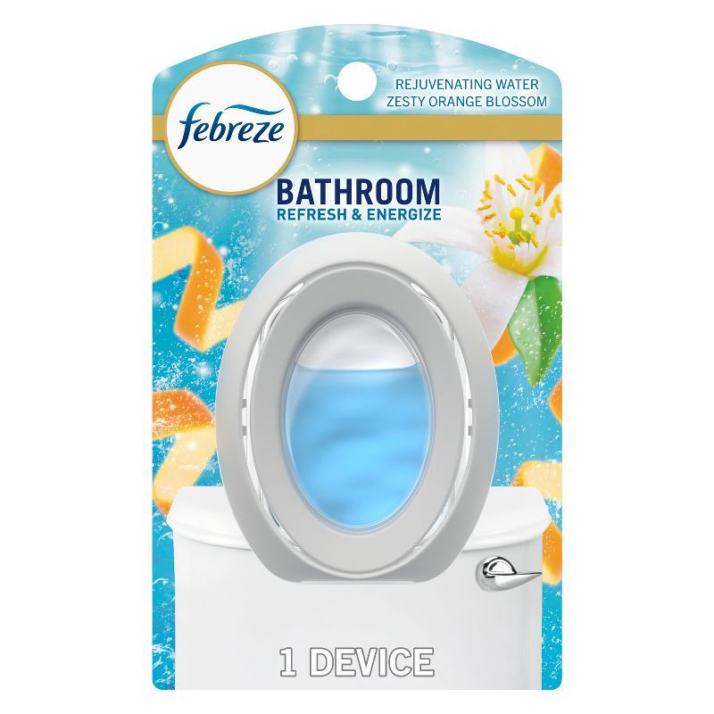 slide 1 of 11, Febreze Refresh & Energize Bathroom Air Freshener: Disposable Oil, Dye-Free, Phthalate-Free, Non-Powered, 0.25 oz, 0.25 oz