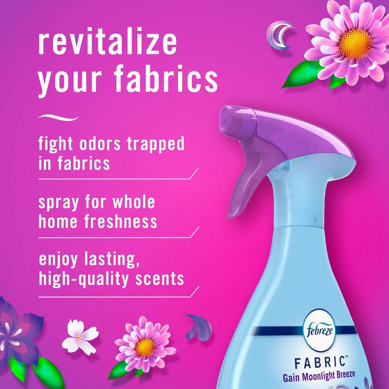 slide 3 of 12, Febreze Fabric Gain Air Freshener - Moonlight Breeze - 23.6 fl oz, 23.6 fl oz