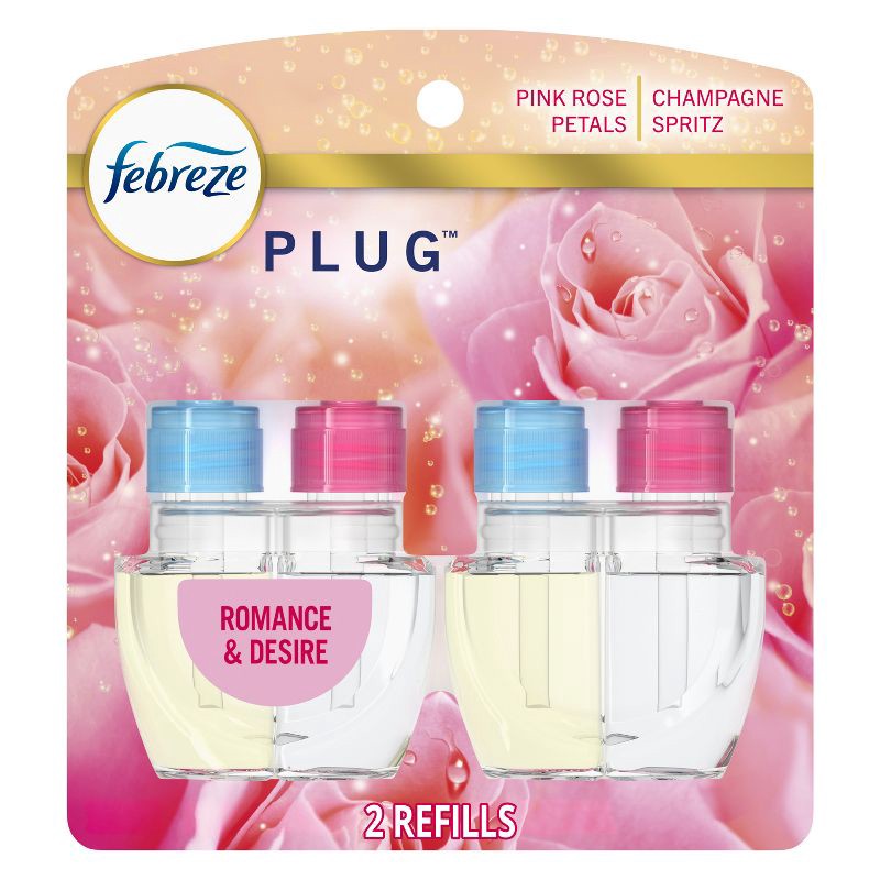 slide 1 of 13, Febreze Plug Dual Refill Air Freshener - Romance & Desire - 2ct, 2 ct