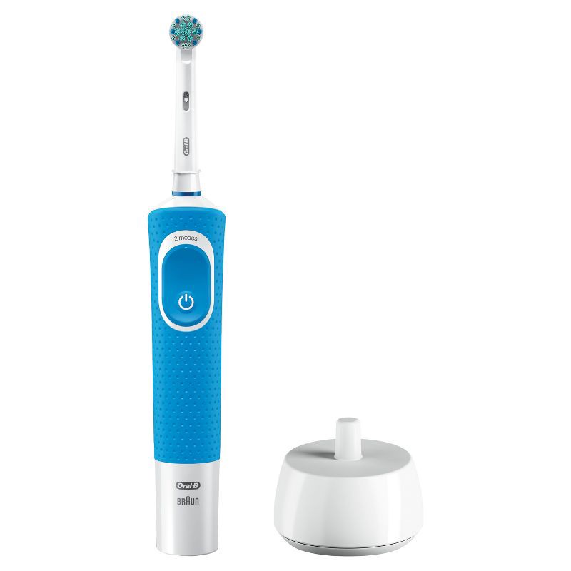 slide 10 of 10, Oral-B Kids' Electric Toothbrush with Sensitive Brush Head and Timer - Blue, 1 ct