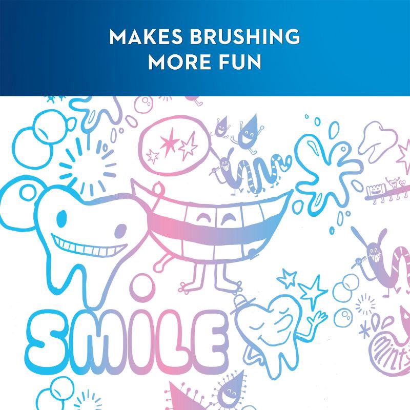 slide 2 of 10, Oral-B Kids' Electric Toothbrush with Sensitive Brush Head and Timer - Blue, 1 ct