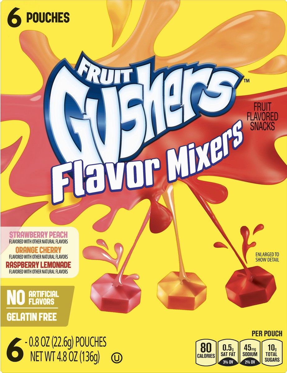 slide 4 of 9, Fruit Gushers Flavor Mixers, 4.8 oz