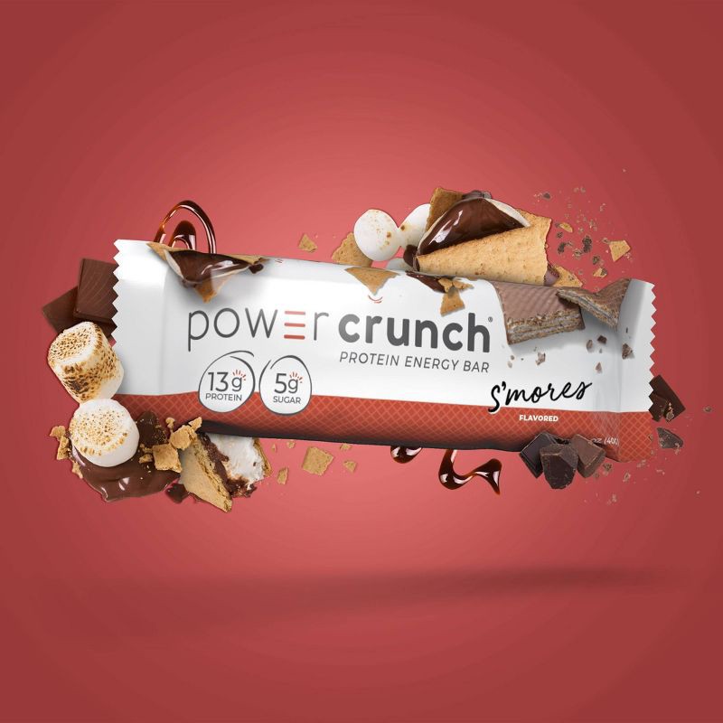 slide 3 of 6, Power Crunch Original S'MORES Nutrition Bars - 7oz/5ct, 5 ct; 7 oz