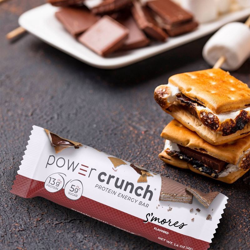 slide 4 of 6, Power Crunch Original S'MORES Nutrition Bars - 7oz/5ct, 5 ct; 7 oz