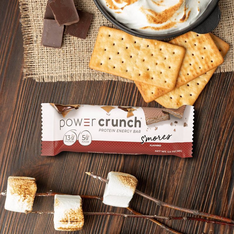 slide 5 of 6, Power Crunch Original S'MORES Nutrition Bars - 7oz/5ct, 5 ct; 7 oz