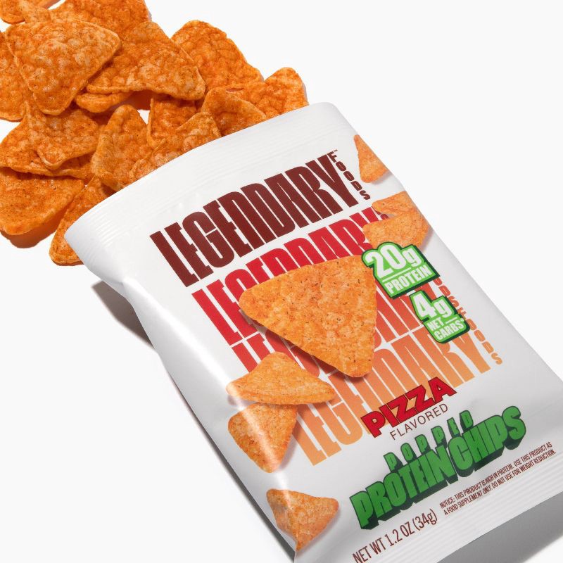 slide 5 of 5, Legendary Foods Gluten Free and Keto Friendly Popped Protein Chips - Pizza - 4.8oz/4ct, 4 ct; 4.8 oz