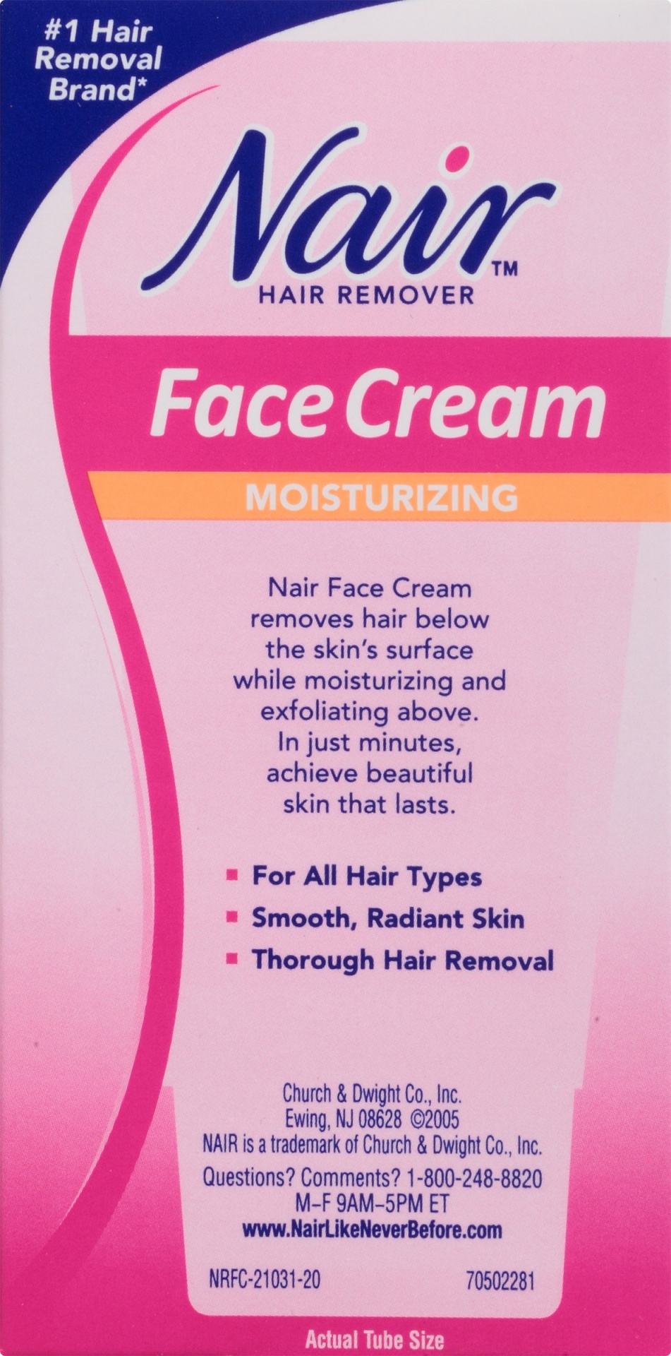 slide 6 of 7, Nair Facial Hair Remover Cream, 2 oz