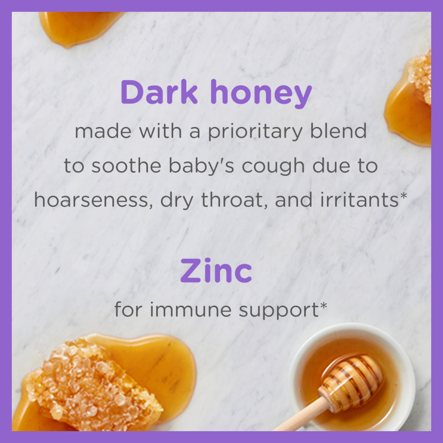 slide 5 of 5, Zarbee's Naturals Baby Cough Syrup + Immune with Honey & Zinc, Natural Cherry Flavor, 2 Fl Oz, 2 fl oz