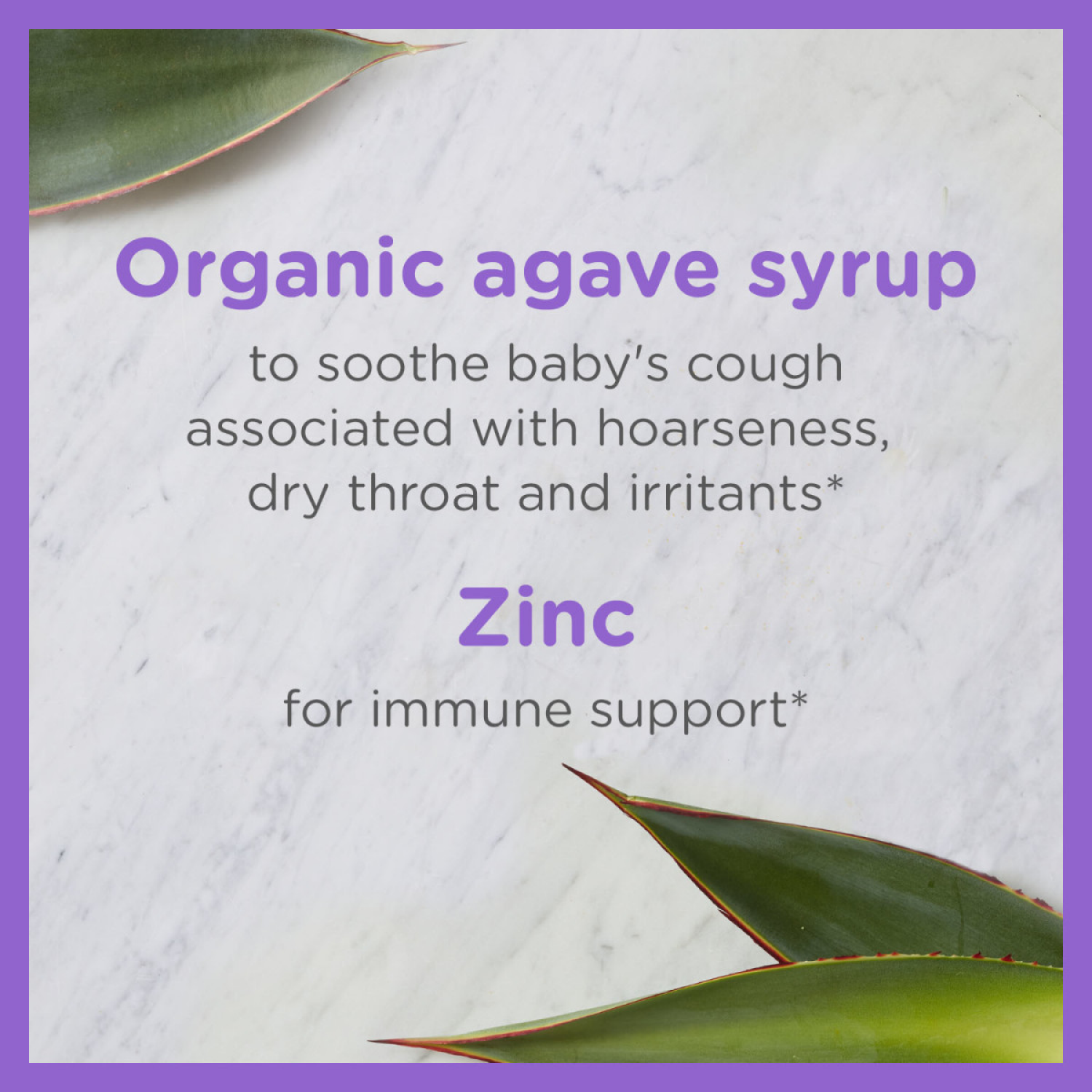 slide 2 of 8, Zarbee's Naturals Baby Cough Syrup + Immune with Organic Agave & Zinc, Natural Grape Flavor, 2 Fl Oz, 2 fl oz