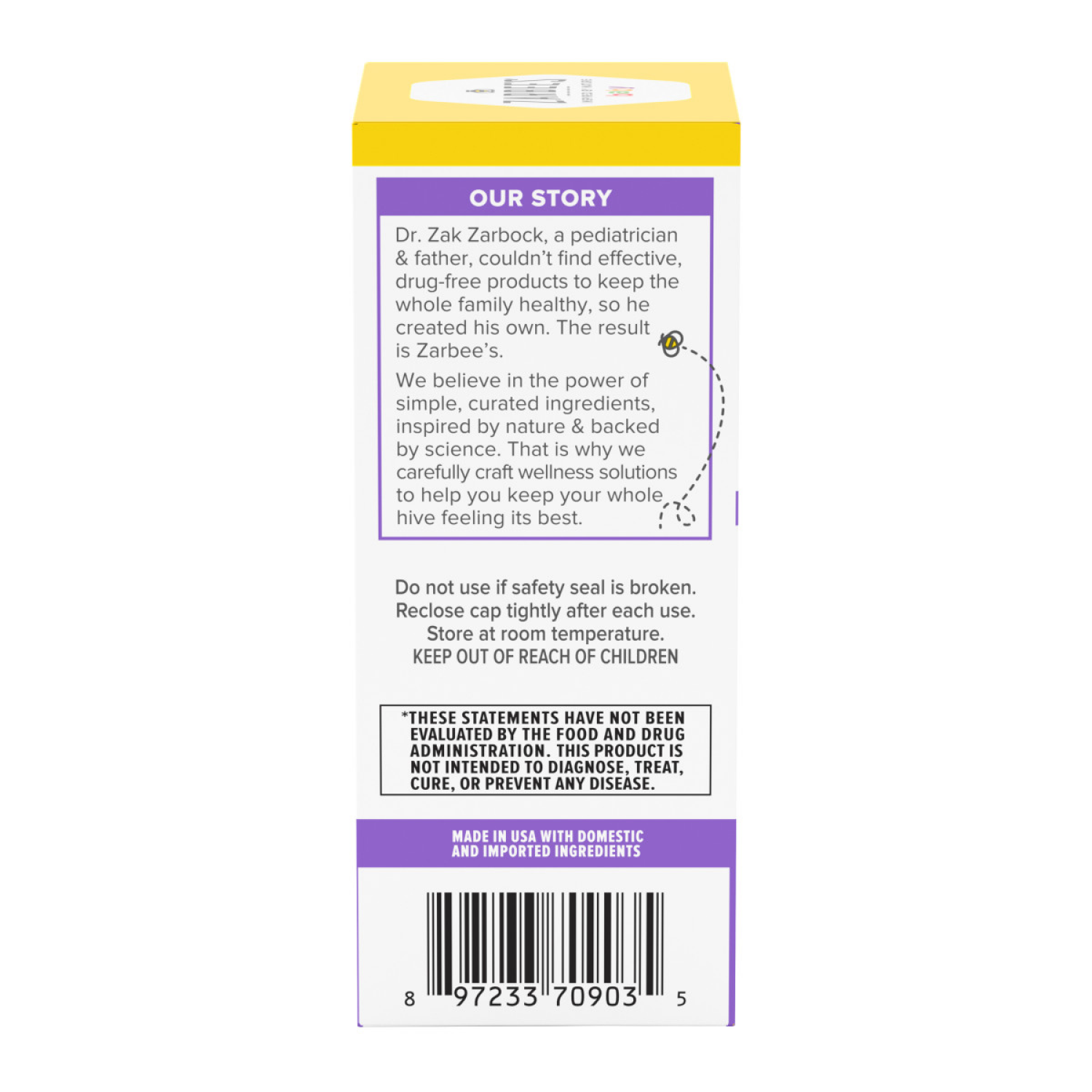 slide 3 of 8, Zarbee's Naturals Baby Cough Syrup + Immune with Organic Agave & Zinc, Natural Grape Flavor, 2 Fl Oz, 2 fl oz