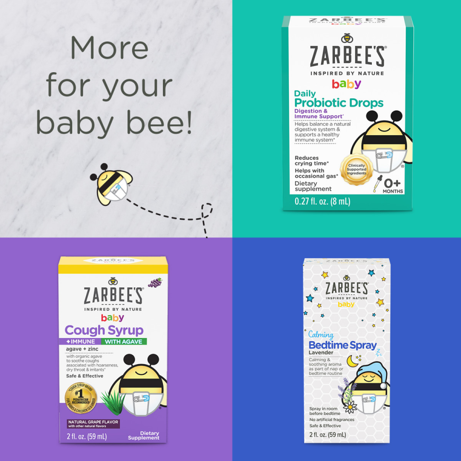 slide 2 of 8, Zarbees Naturals Childrens Bby Zarbees Cough Peach, 1 ct