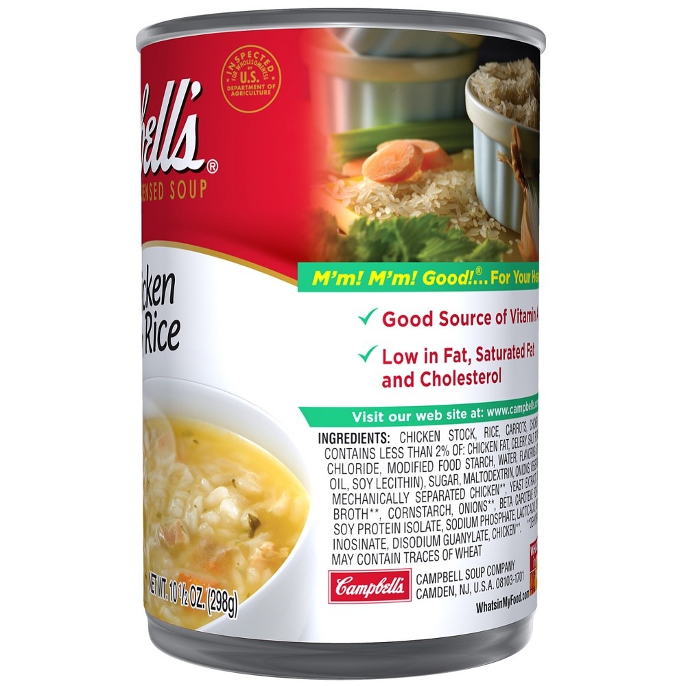 slide 5 of 8, Campbell's Condensed Healthy Request Chicken With Rice Soup, 10.5 oz