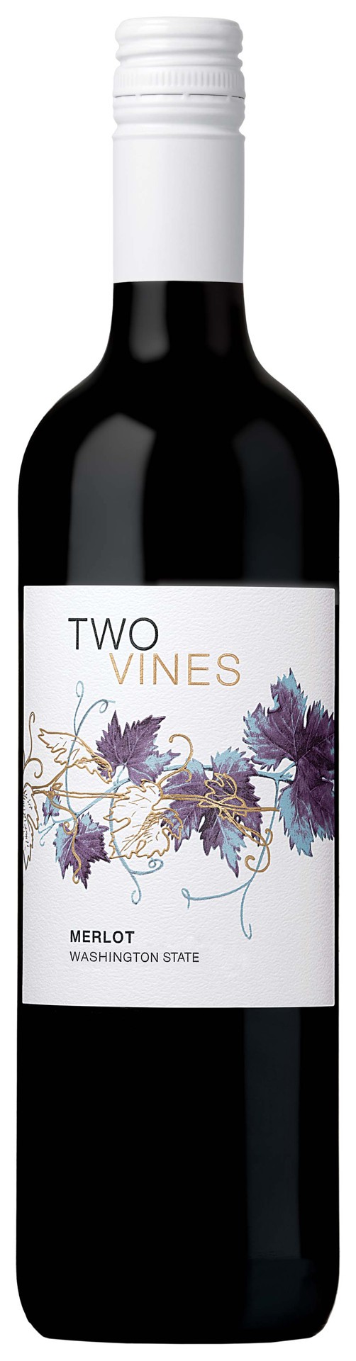 slide 1 of 2, Two Vines Merlot Red Wine, 750 mL, 750 ml