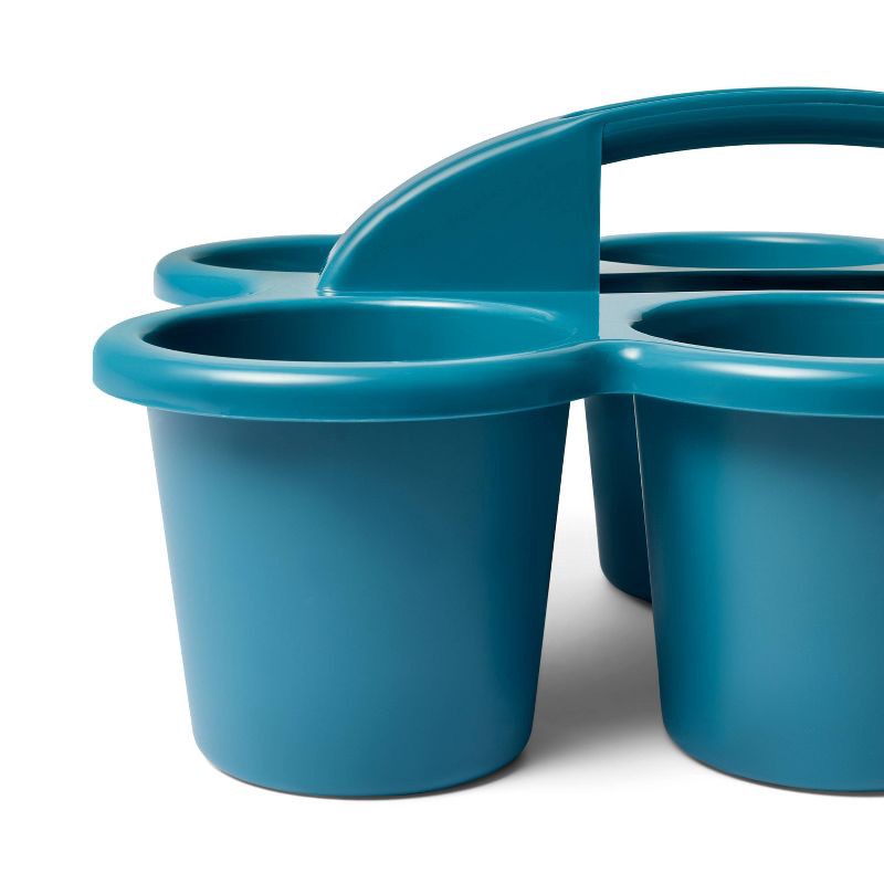 slide 3 of 3, 6 Cup Caddy Deep Sea Blue - up&up™, 1 ct