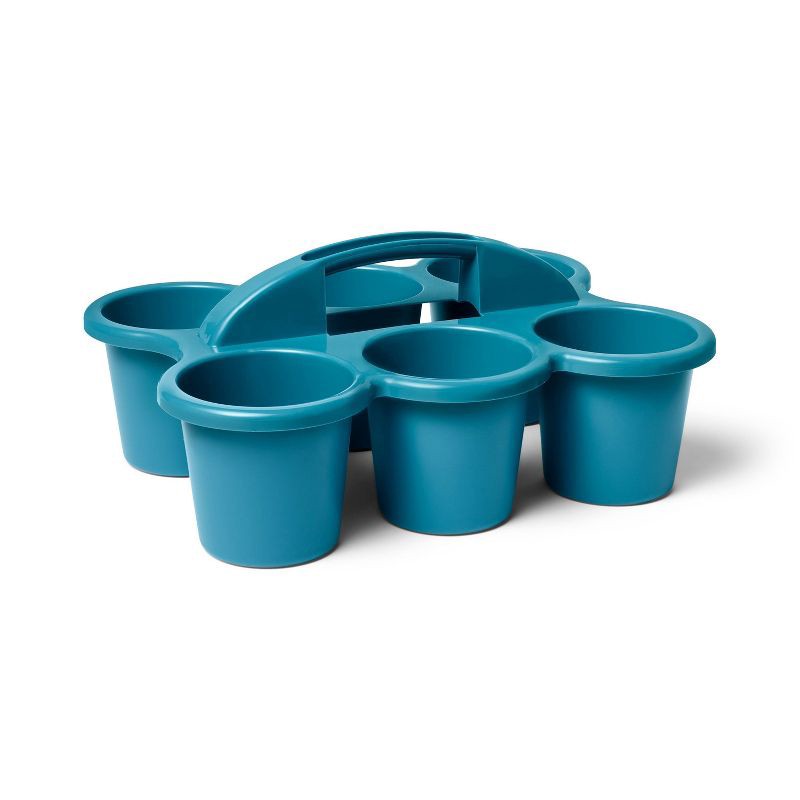 slide 1 of 3, 6 Cup Caddy Deep Sea Blue - up&up™, 1 ct