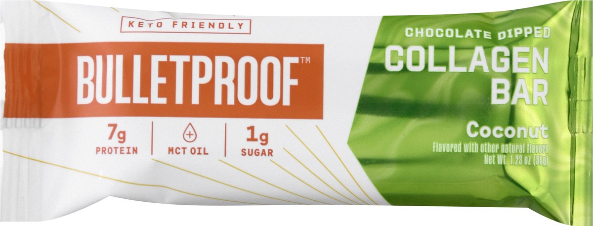 slide 13 of 13, Bulletproof Coconut Collagen Bar 1.23 oz, 1.23 oz