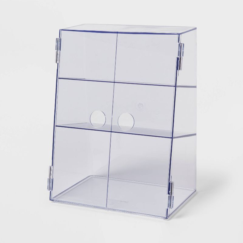 slide 1 of 4, Clear Storage Case with Hinged Doors - Brightroom™, 1 ct