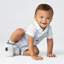 Carter's Just One You® Baby Boys' Striped Sailboat Overalls - Blue 6M