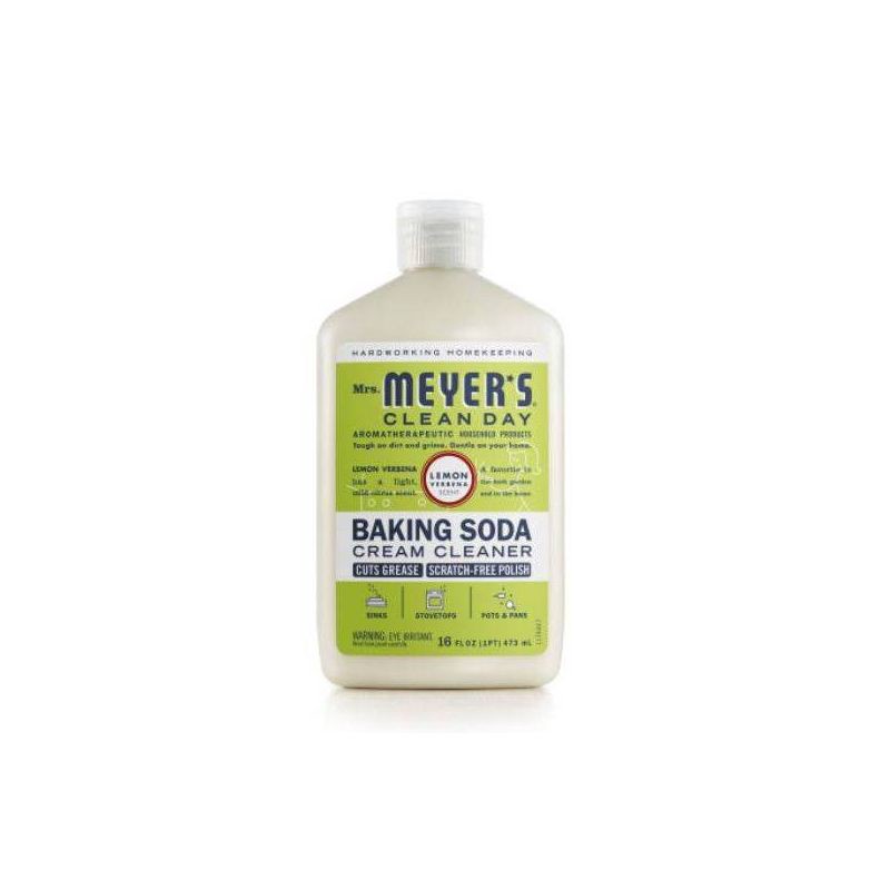 slide 1 of 6, Mrs. Meyer's Clean Day Lemon Verb Baking Soda Cream Cleaner - 16 fl oz, 16 fl oz