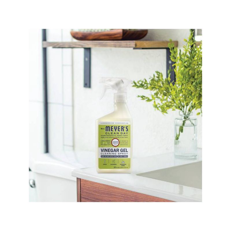 slide 3 of 6, Mrs. Meyer's Clean Day Mrs. Meyer's Lemon Verbena Clean Day Vinegar Gel Bathroom Cleaning Spray - 16 fl oz, 16 fl oz