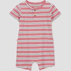 Carter's Just One You®️ Baby Boys' Striped Romper - Orange 12M