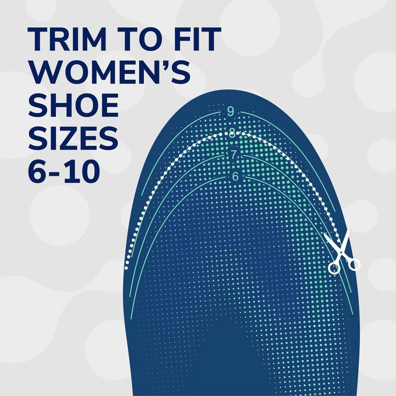 slide 9 of 11, Dr. Scholl's 24-Hour Energy Multipurpose Insoles, Trim to Fit, Women's Shoe Size 6-10 - 1 Pair, 1 ct