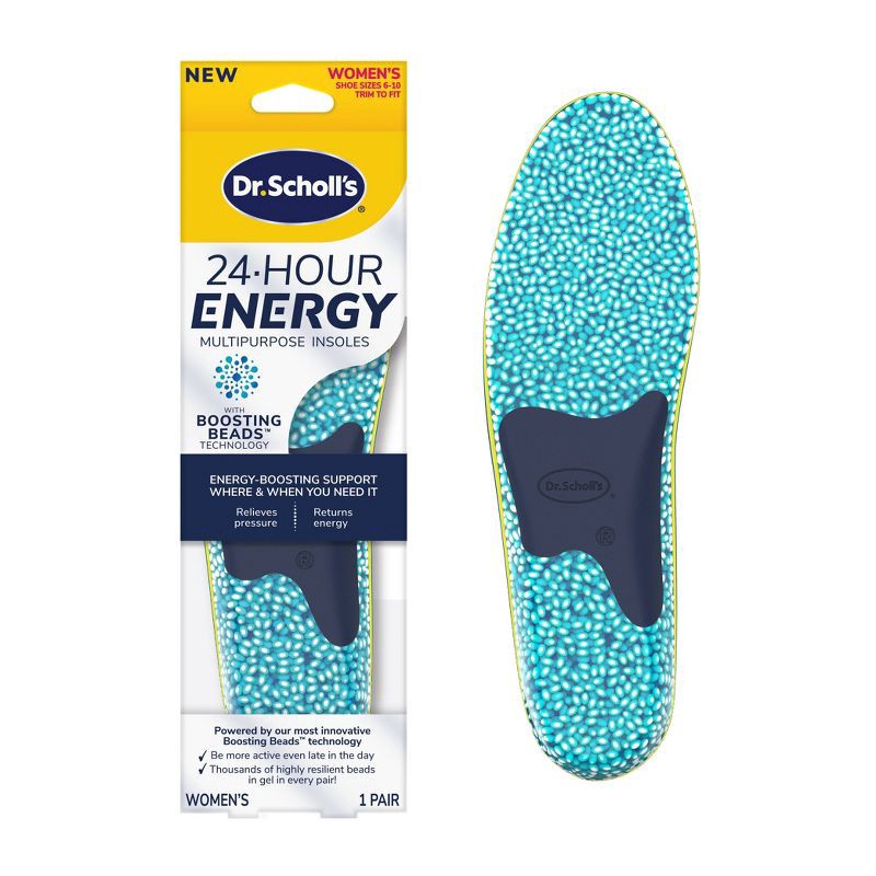 slide 1 of 11, Dr. Scholl's 24-Hour Energy Multipurpose Insoles, Trim to Fit, Women's Shoe Size 6-10 - 1 Pair, 1 ct
