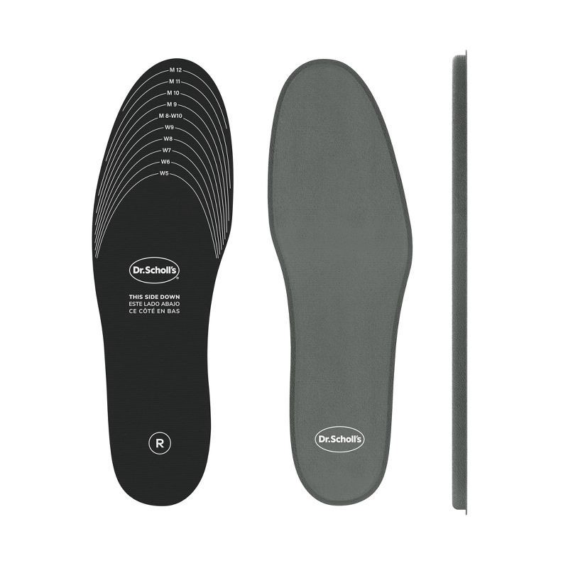 slide 3 of 10, Dr. Scholl's Cushy Comfort Memory Foam Insole, Trim to Fit - Unisex - M Shoe Size 7-13, W Shoe Size 5-10 - 1 Pair, 1 ct