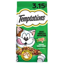 Temptations Seafood Medley Flavor Dry Cat Food - 3.15lbs