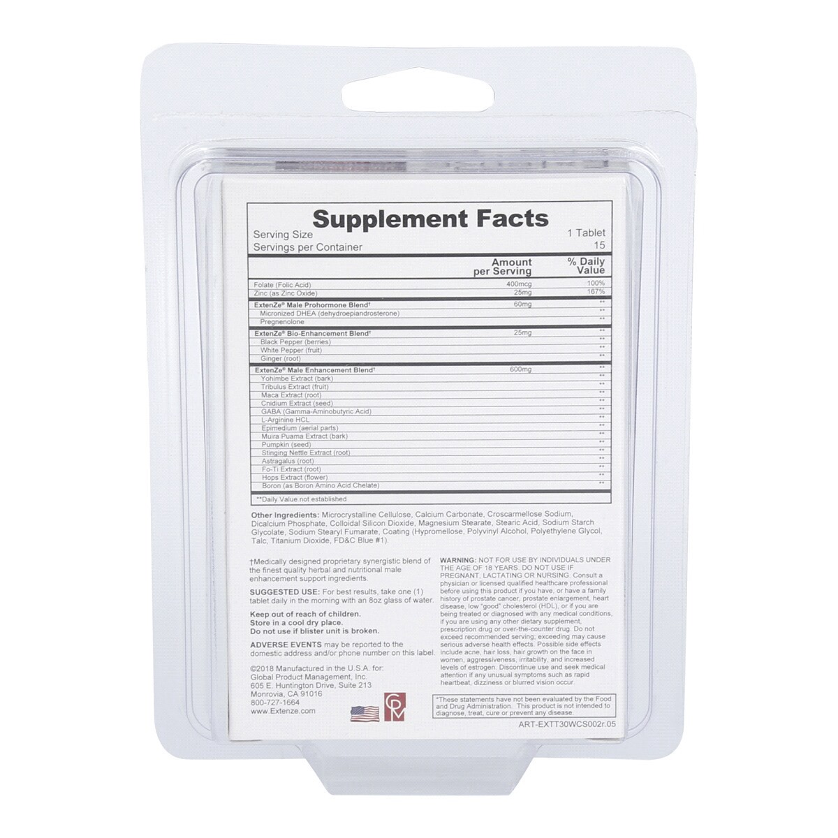 slide 2 of 2, Extenze Original Tablets, 15 ct