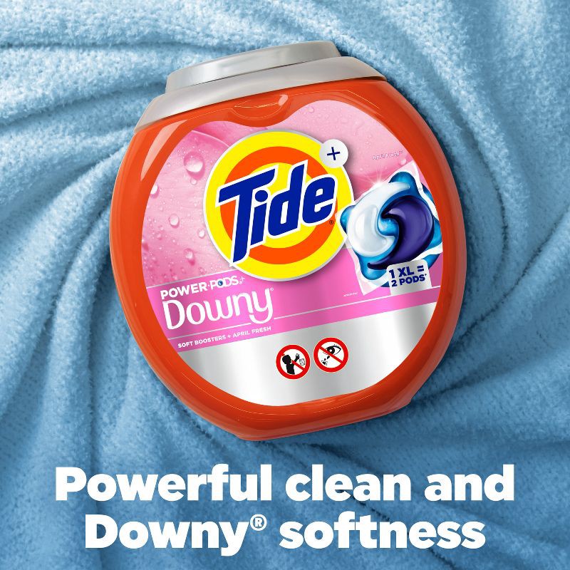 slide 2 of 9, Tide + Downy April Fresh HE Deep Cleaning Concentrated Laundry Detergent Pods 25 Pacs - 35oz, 35 oz