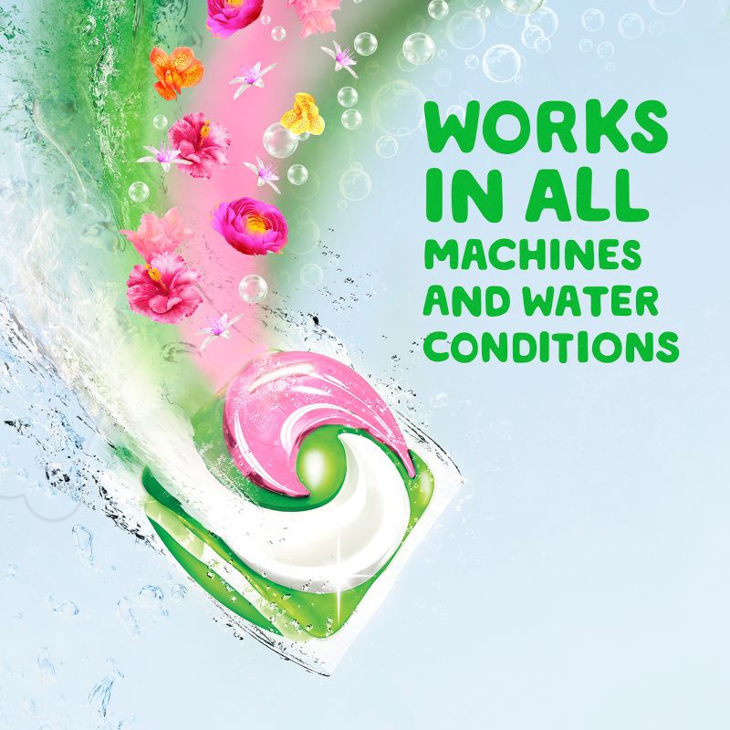 slide 7 of 10, Gain Super Flings! Hibiscus Hula HE Concentrated Laundry Detergent Pods 45 Pacs - 63oz, 45 ct