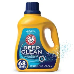 Arm & Hammer Sparkling Deep Clean Stain Formula Liquid Laundry Detergent 68 Loads - 102 fl oz