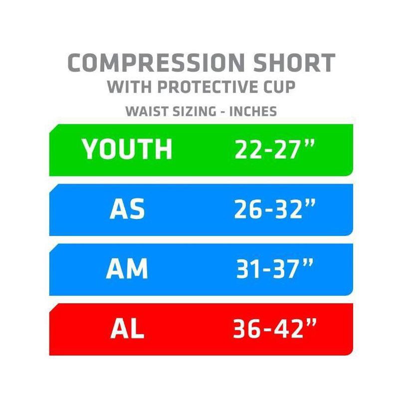 slide 3 of 4, Shock Doctor Compression Shorts with Cup Youth - Black, 1 ct