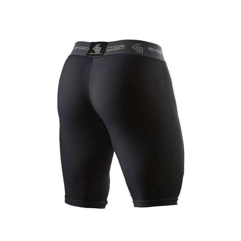 slide 2 of 4, Shock Doctor Compression Shorts with Cup Adult - Black M, 1 ct