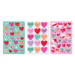 American Greetings 9ct Valentine's Day Stickers Assorted Animated Hearts
